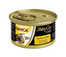 Придбати - корм для кота  Вологий корм для кішок з тунцем та сиром GimCat Shiny Cat 70 г (4002064414188)