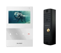 Придбати - відеодомофон  Комплект домофонії Slinex SQ-04M(White) + ML-16НR(Black)