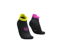 Придбати - жіночу шкарпетку  Надлегкі бігові шкарпетки Compressport Pro Racing Socks V4.0 Ultralight Run Low, Black/Safe Yellow/Neo Pink, T1 (35-38)