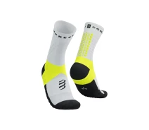 Придбати - жіночу шкарпетку  Ергономічні спортивні шкарпетки Compressport Ultra Trail Socks V2.0, White/Safe Yellow, T1 (35-38)