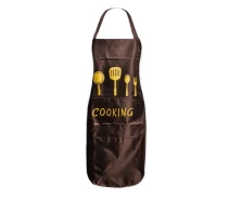 Придбати - фартух  Кухонний фартух Stenson R89151 "Cooking" тканинний з кишенею 67х70 см