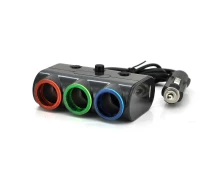 Придбати - розгалужувач і прикурювач  АЗП розгалужувач Olesson 1523, 12V-3*12V+2*USB, Black, Blister (2000000166698YT)