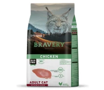 Придбати - корм для кота  Корм Bravery Cat Adult Sterilized Chicken сухий з куркою для стерилізованих котів 600 гр