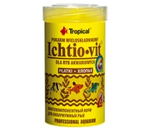 Придбати - корм для риби  Корм для риб Tropical Ichtio-vit у пластівцях 100 мл (590)