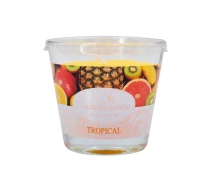 Придбати - свічку  Свічка ароматизована Candlesense Decor у склянці Tropical 80*90 (30 год)