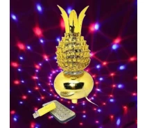 Придбати - нічник  Настільний Led світильник нічник обертається лампа RGB ананас з підставкою та пультом MP3-плеєр RHD-5041GF
