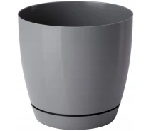 Придбати - горшок для цветов   Горщик для квітів Toscana Krugla-11 0,8 л сірий Form-Plastic