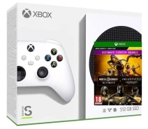 Придбати - ігрову консоль  Ігрова консоль Microsoft Xbox Series S 512Gb + Mortal Kombat 11 Ultimate + Injustice 2 Legendary Edition (російські субтитри)