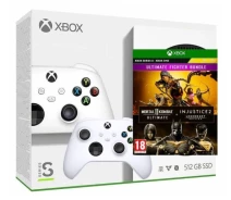 Придбати - ігрову консоль  Ігрова консоль Microsoft Xbox Series S 512Gb + Mortal Kombat 11 Ultimate + Injustice 2 Legendary Edition (російські субтитри) + дод. Геймпад Microsoft Xbox Series X, S (Robot White)