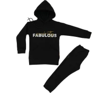 Придбати - дитячий спортивний костюм  Костюм Fabulous 3х нитка з начосом Ліо чорний 86 (4810710)