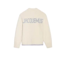 Придбати - чоловічий светр  Светр Jacquemus La Maille Pavane Sweater Silver Logo White S
