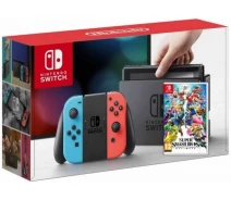 Придбати - ігрову консоль  Ігрова консоль Nintendo Switch Neon Blue-Red + Гра Super Smash Bros. Ultimate
