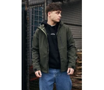 Придбати - куртку мужскую  Однотонна куртка кольору хакі Staff soft shell re khaki (p101-0215-XS)