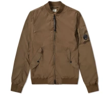 Придбати - чоловічий бомбер  Бомбер CP Company Nycra Arm Lens Bomber Jacket Brown L