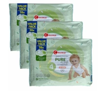Придбати - підгузник  Дитячі підгузки Kruidvat Pure & Soft 4 (8-14 кг) 114 шт
