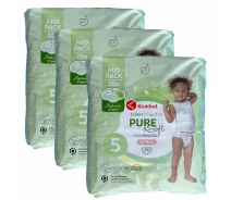 Придбати - підгузник  Дитячі підгузки Kruidvat Pure & Soft 5 (10-16 кг) 60 шт