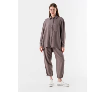Придбати - жіночу сорочку  Сорочка однотонна жіноча 2414-K 2XL Капучино (220)