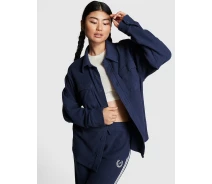 Придбати - куртку женскую  Флісова куртка-сорочка Victoria Secret PINK 1159803242 (Синій, XL) (art725013)