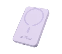 Придбати - універсальну мобільну батарею  Павербанк BASEUS Magnetic Mini 5000mAh 20W з бездротовою зарядкою Qi 15W Purple (P1-00)