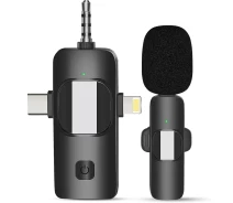 Придбати -  Бездротова петличка 3в1: Lightning+Type-C+miniJack Savetek P29, мікрофон для смартфона, ноутбука, планшета