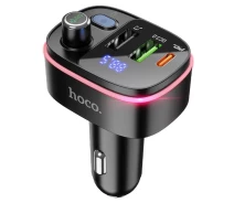 Придбати - FM трансмиттер  FM-трансмітер модулятор HOCO E62 Fast PD20W+QC3.0 Чорний