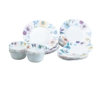 Придбати - сервиз  Столовий сервіз на 6 осіб керамічний TS Kitchen Meadow flowers білий (HP23408)