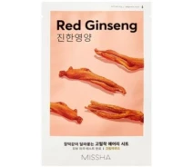 Придбати - корейську маску для обличчя  Маска для обличчя Missha Airy Fit Red Ginseng Sheet Mask З екстрактом женьшеню 19 г (884)