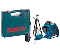 Придбати - лазерний рівень і нівелір  Лінійний лазерний нівелір Bosch GLL 3-80 + штатив BT 150 + приймач LR 6 + чохол + чемодан (06159940KD)