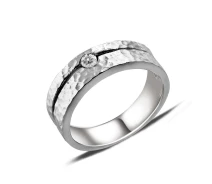 Придбати - срібне кільце  Кольцо из серебра с куб. цирконием, размер 18.5 (140435)