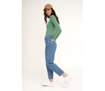 Придбати - жіночі джинси  Джинси Mom Fit жіночі LAWA WBC02336 44 Блакитний (227)