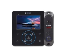 Придбати - відеодомофон  Комплект відеодомофона BCOM BD-480 Black Kit: відеодомофон 4" і відеопанель (240551-bzp)