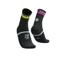 Придбати - чоловічу шкарпетку  Компресійні спортивні шкарпетки Compressport Pro Marathon Socks V2.0, Black/Safe Yellow/Neo Pink, T4 (45-48)