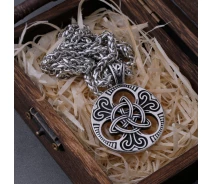 Придбати - підвіску біжутерію  Кулон підвіска Vikings Celtic Knot амулет в кельтському стилі з ланцюжком - Silver