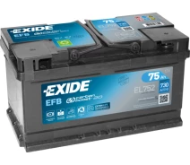 Придбати - автомобільний акумулятор  Акумулятор 75 Ah/12V EXIDE EFB Euro