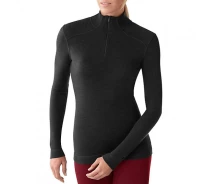 Придбати - жіночу термобілизну  Термофутболка Smartwool Women's NTS Mid 250 Zip TL Чорний