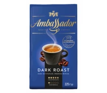 Придбати - каву  Кава AMBASSADOR мелена 225г вак. уп. "Dark Roast" (am.53589)