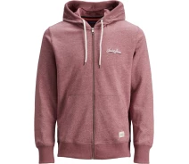 Придбати - чоловічу кофту  Кофта JORTONS SWEAT ZIP HOOD NOOS 12186716 Hawthorn Rose Jack & Jones Рожевий