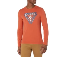 Придбати - чоловічий лонгслів  Чоловічий лонгслів Guess з логотипом 1159806352 (Оранжевий, L)
