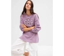 Придбати - жіночу толстовку  Толстовка CREWNECK LOGO TUNIC SWEATSHIRT 741683-02 GAP L Бузковий