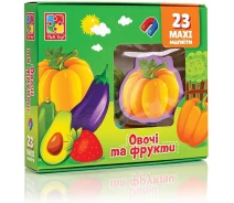 Придбати - настільну гру  Гра настільна Vladi Toys Набір магнітів. Овочі та фрукти (VT3106-28)