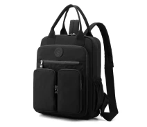 Придбати - рюкзак  Жіночий рюкзак Pockets Italian Bags Чорний 28х17х36 см (id_1351)