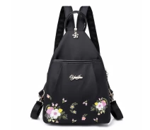 Придбати - рюкзак  Жіночий рюкзак з вишивкою Italian Bags Чорний 11х22х32 см (id_505)