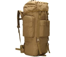 Придбати - рюкзак  Большой тактический, армейский рюкзак с дождевиком 65L 32х20х75 см Combat Койот