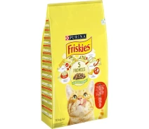 Придбати - корм для кота  Корм Friskies (Фріскіс).З яловичиною, куркою, овочами.Сух/кот 10кг (5997204569004)