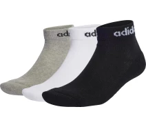Придбати - чоловічу шкарпетку  Шкарпетки Adidas LINEAR ANKLE CUSHIONED SOCKS 3P білі/сірі/чорні (3 пари) IC1304 Розмір 37-39 (IC1304_37-39)