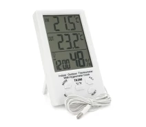 Придбати - кімнатний термометр  Цифровий термометр гігрометр Thermometer TA298 Білий