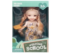 Придбати - ляльки, набори для ляльок  Дитяча лялька "Welcome School" Bambi YL605-7/9/10 із сумочкою Жовтий (YL605-7/9/10(Yellow)