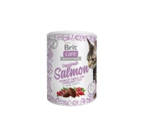 Придбати - ласощі для кота  Ласощі Brit Care д/котів лосось 100г aрт.111270(8595602521449)