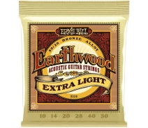 Придбати - струны для гитар  Струни для акустичної гітари Ernie Ball 2006 Earthwood Acoustic 80/20 Bronze Extra Light 10/50