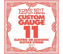 Придбати - струны для гитар  Струна Ernie Ball 1011 Plain Steel .011